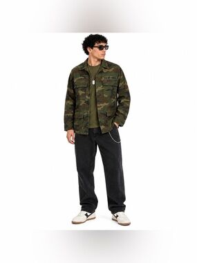 Vintage U.S. Air Force Woodland BDU Combat Coat Medium Regular Circa 2000